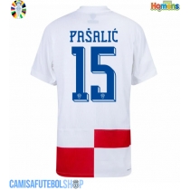 Camisa de time de futebol Croácia Mario Pasalic #15 Replicas 1º Equipamento Europeu 2024 Manga Curta
